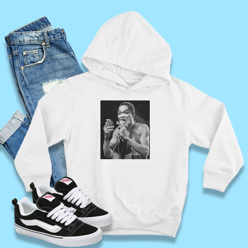 Fela Kuti Legendary Nigerian Bandleader Smoking a Joint Graphic Hoodie