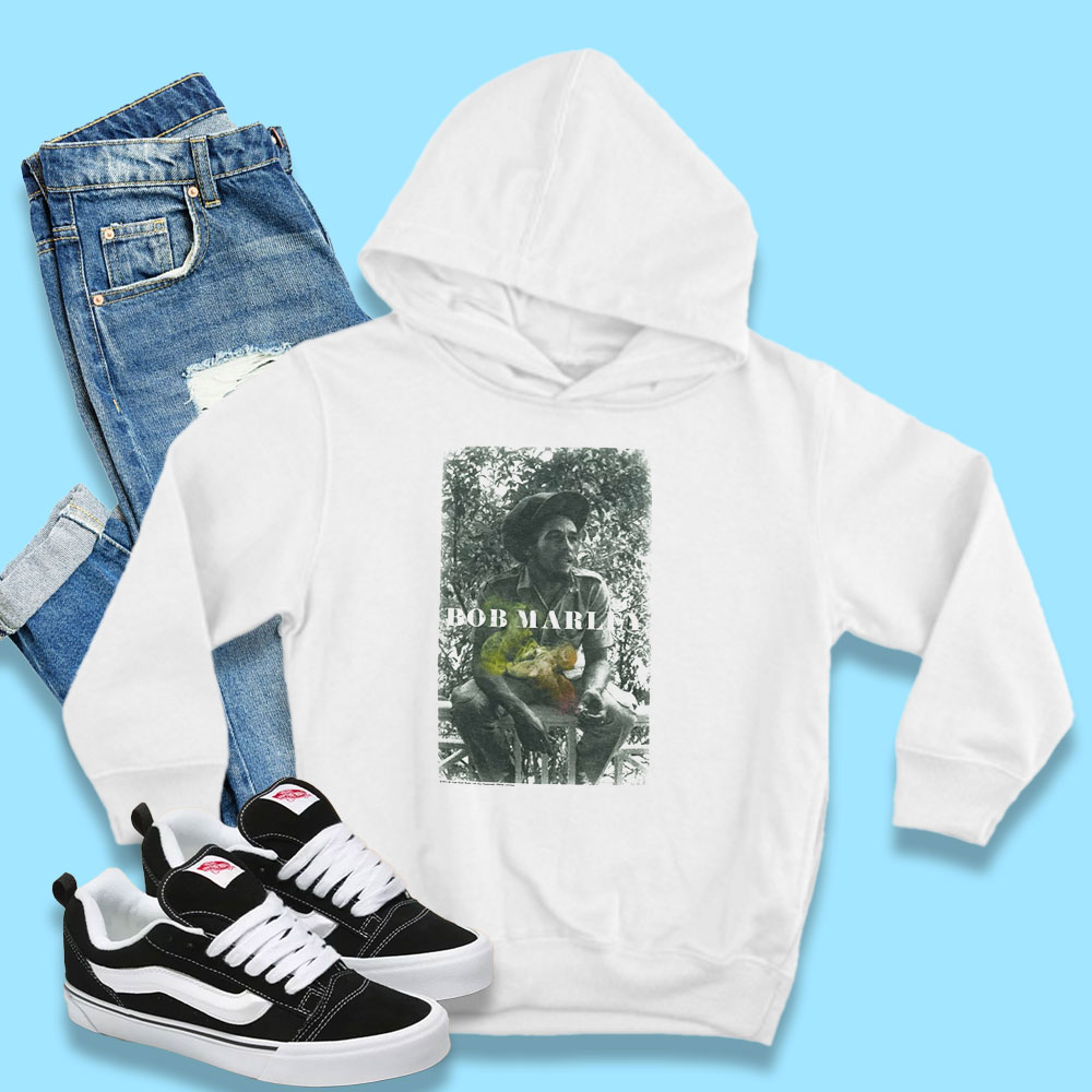Bob Marley Color Smoke Vintage Hoodie