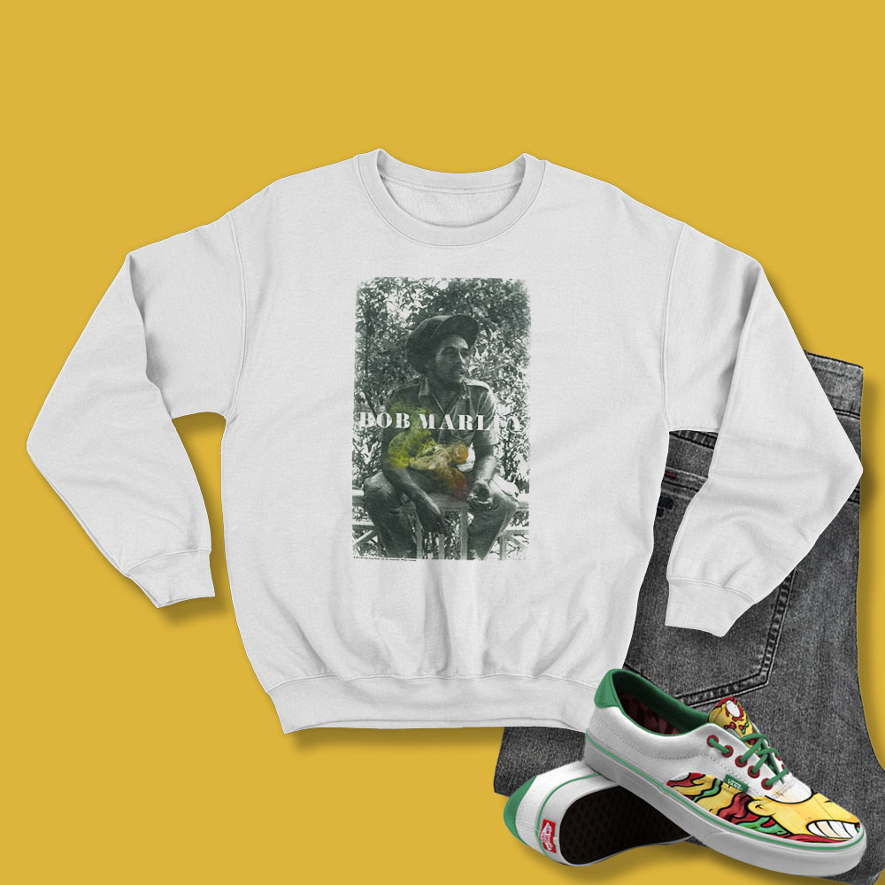 Bob Marley Color Smoke Vintage Sweatshirt