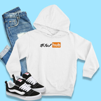 Porn Hub Japanese Letter Logo Hoodie