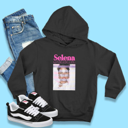 Selena Pearls Portrait Vintage Hoodie