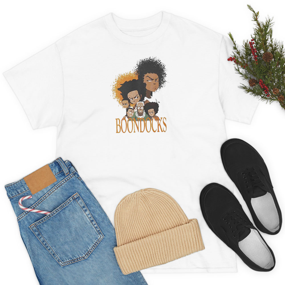 Funny Cartoon Family Boondocks Huey T Shirt