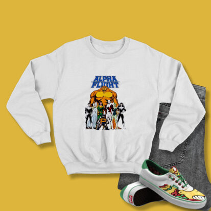 Classic Retro Marvel Comics Guardian Puck Sweatshirt
