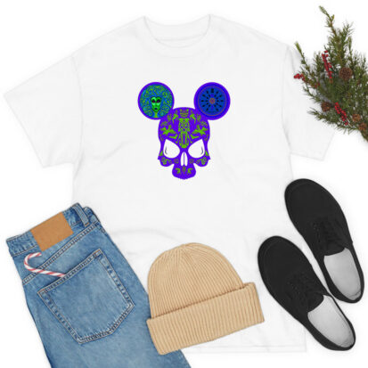 Haunted Mansion Mickey Skull T Shirt