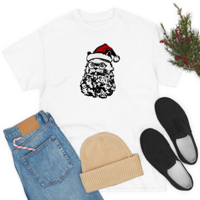 Santa Cat T Shirt
