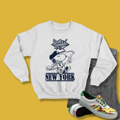 Bronx Bombers Snoopy New York Yankees Snoopy Baseball Sweatshirt
