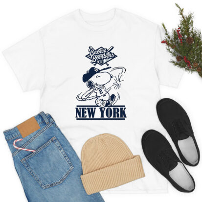 Bronx Bombers Snoopy New York Yankees Snoopy Baseball T Shirt