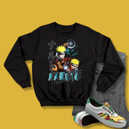 Naruto Uzumaki Acid Wash Sweatshirt