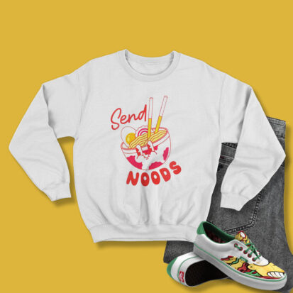 Send Noods Funny Ramen Noodle Sweatshirt