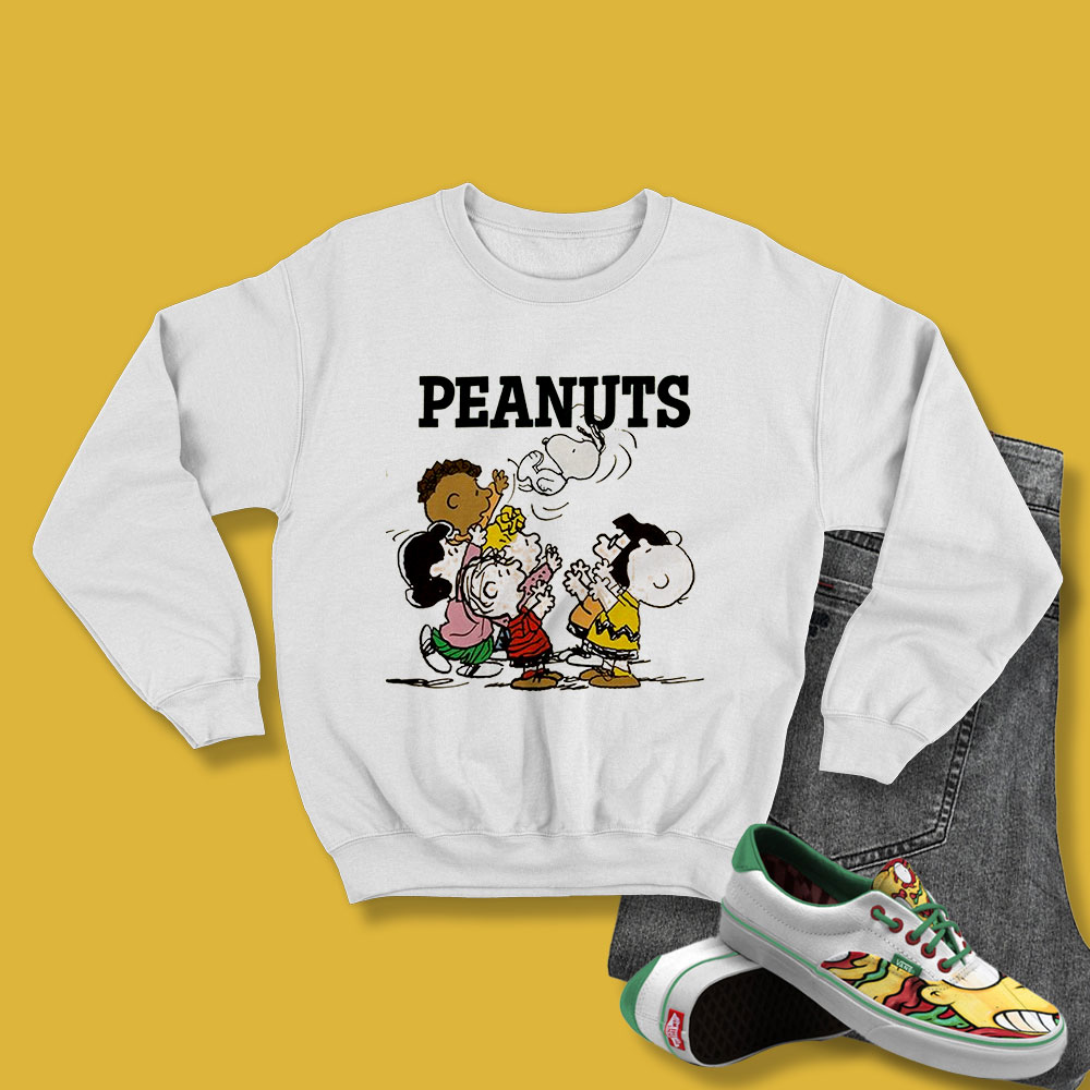 Snoopy Linus & Charlie Brown Throwback Sweatshirt