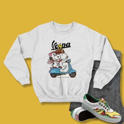 Snoopy Vespa Motorcycle Love Ride Sweatshirt