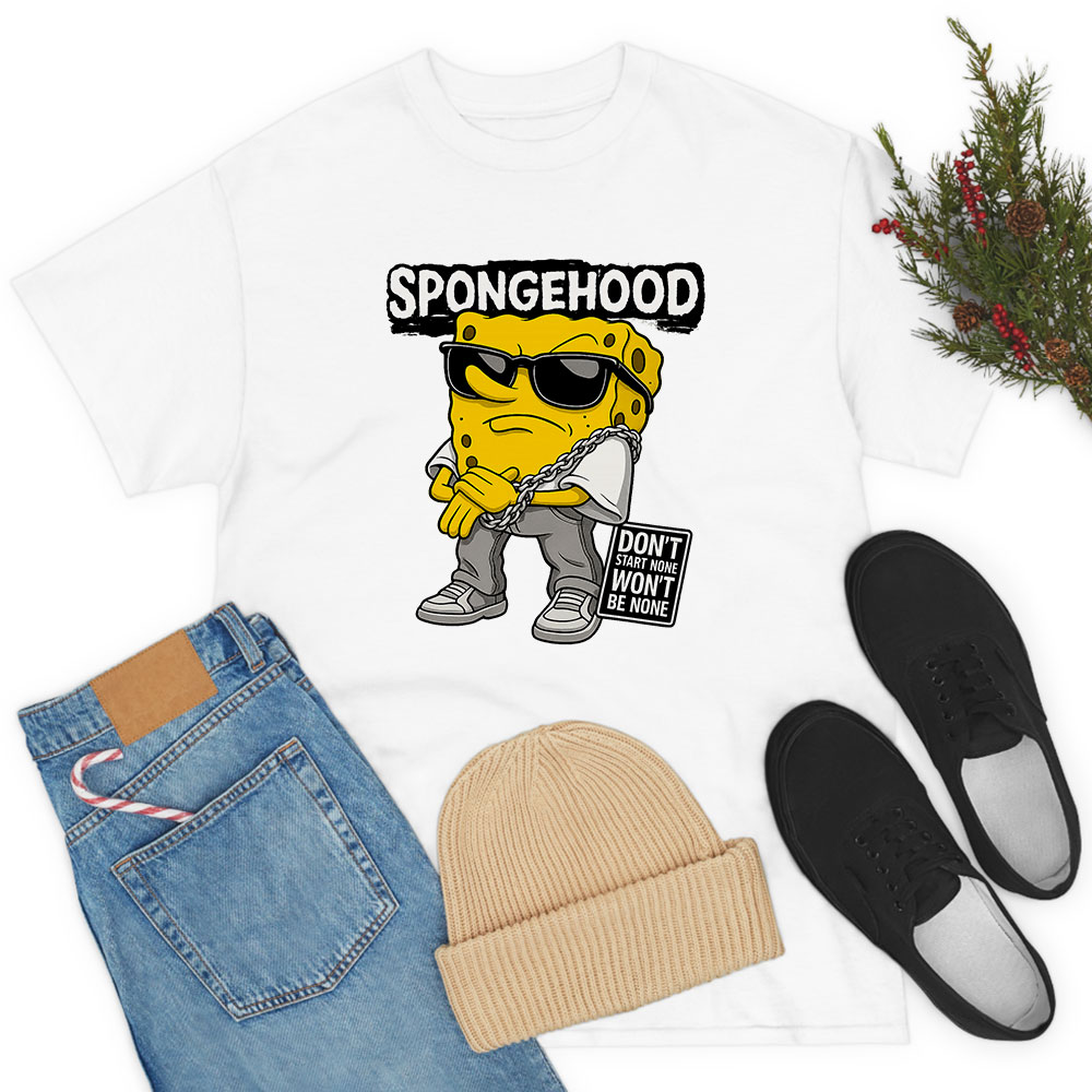 SpongeBob Spongehood Hiphop T Shirt