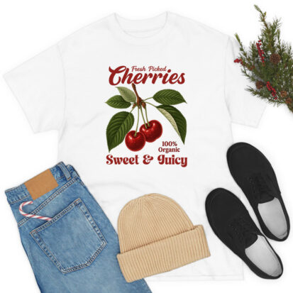 Vintages Retro Cherries Fruit Lover T Shirt